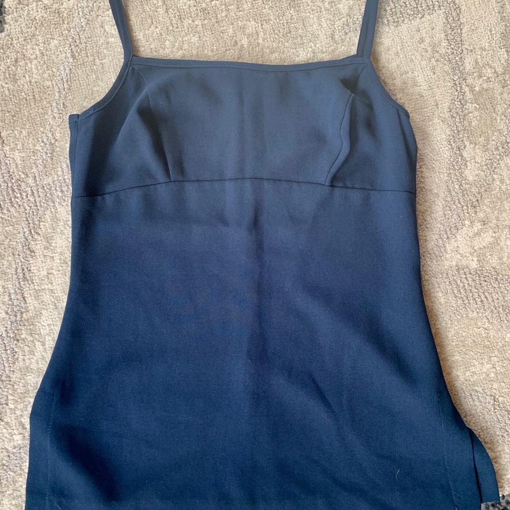 Rampage navy blue 100% polyester blouse tank top